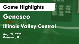 Geneseo  vs Illinois Valley Central  Game Highlights - Aug. 24, 2023