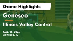Geneseo  vs Illinois Valley Central  Game Highlights - Aug. 26, 2023