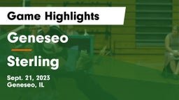 Geneseo  vs Sterling  Game Highlights - Sept. 21, 2023