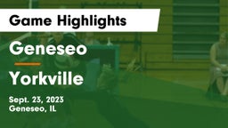 Geneseo  vs Yorkville  Game Highlights - Sept. 23, 2023