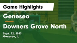 Geneseo  vs Downers Grove North  Game Highlights - Sept. 22, 2023