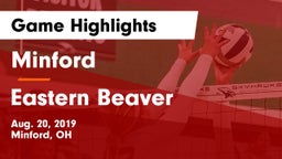 Minford  vs Eastern Beaver Game Highlights - Aug. 20, 2019