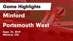 Minford  vs Portsmouth West  Game Highlights - Sept. 23, 2019