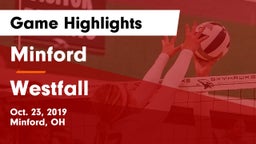 Minford  vs Westfall  Game Highlights - Oct. 23, 2019