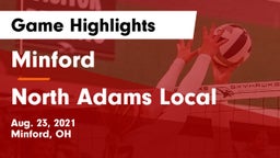 Minford  vs North Adams Local  Game Highlights - Aug. 23, 2021