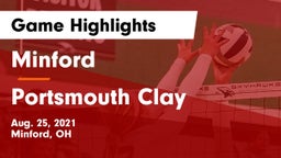 Minford  vs Portsmouth Clay Game Highlights - Aug. 25, 2021