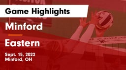 Minford  vs Eastern  Game Highlights - Sept. 15, 2022