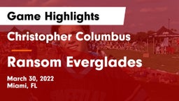 Christopher Columbus  vs Ransom Everglades  Game Highlights - March 30, 2022