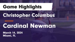 Christopher Columbus  vs Cardinal Newman   Game Highlights - March 14, 2024
