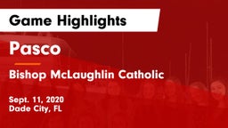 Pasco  vs Bishop McLaughlin Catholic Game Highlights - Sept. 11, 2020