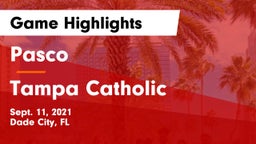 Pasco  vs Tampa Catholic Game Highlights - Sept. 11, 2021