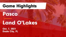 Pasco  vs Land O'Lakes  Game Highlights - Oct. 7, 2021