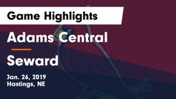 Adams Central  vs Seward  Game Highlights - Jan. 26, 2019