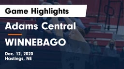 Adams Central  vs WINNEBAGO Game Highlights - Dec. 12, 2020
