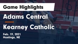 Adams Central  vs Kearney Catholic  Game Highlights - Feb. 19, 2021