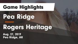 Pea Ridge  vs Rogers Heritage  Game Highlights - Aug. 27, 2019