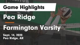 Pea Ridge  vs Farmington Varsity Game Highlights - Sept. 14, 2020