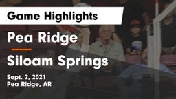 Pea Ridge  vs Siloam Springs  Game Highlights - Sept. 2, 2021