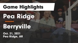 Pea Ridge  vs Berryville  Game Highlights - Oct. 21, 2021