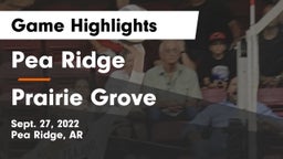 Pea Ridge  vs Prairie Grove  Game Highlights - Sept. 27, 2022