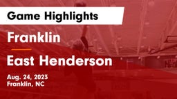Franklin  vs East Henderson  Game Highlights - Aug. 24, 2023
