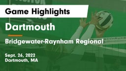 Dartmouth  vs Bridgewater-Raynham Regional  Game Highlights - Sept. 26, 2022