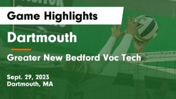 Dartmouth  vs Greater New Bedford Voc Tech  Game Highlights - Sept. 29, 2023