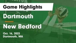 Dartmouth  vs New Bedford  Game Highlights - Oct. 16, 2023