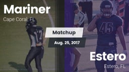 Matchup: Mariner  vs. Estero  2017