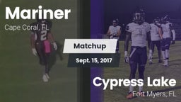Matchup: Mariner  vs. Cypress Lake  2017