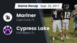 Recap: Mariner  vs. Cypress Lake  2017