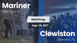 Matchup: Mariner  vs. Clewiston  2017