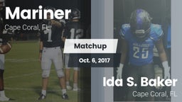 Matchup: Mariner  vs. Ida S. Baker  2017