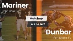 Matchup: Mariner  vs. Dunbar  2017