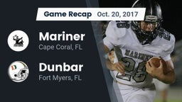 Recap: Mariner  vs. Dunbar  2017