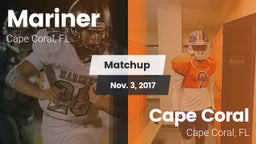 Matchup: Mariner  vs. Cape Coral  2017