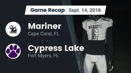 Recap: Mariner  vs. Cypress Lake  2018
