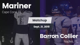 Matchup: Mariner  vs. Barron Collier  2018