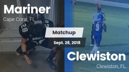 Matchup: Mariner  vs. Clewiston  2018