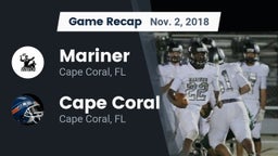 Recap: Mariner  vs. Cape Coral  2018
