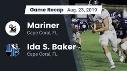 Recap: Mariner  vs. Ida S. Baker  2019