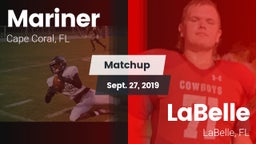 Matchup: Mariner  vs. LaBelle  2019