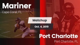 Matchup: Mariner  vs. Port Charlotte  2019