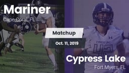 Matchup: Mariner  vs. Cypress Lake  2019