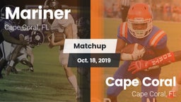 Matchup: Mariner  vs. Cape Coral  2019