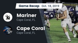 Recap: Mariner  vs. Cape Coral  2019
