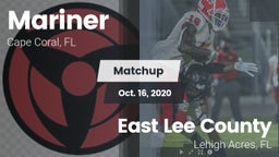 Matchup: Mariner  vs. East Lee County  2020