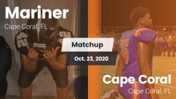 Matchup: Mariner  vs. Cape Coral  2020