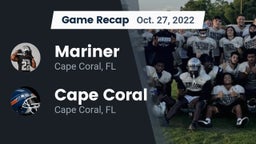 Recap: Mariner  vs. Cape Coral  2022