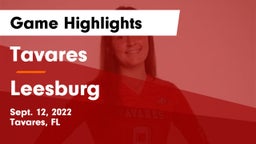 Tavares  vs Leesburg  Game Highlights - Sept. 12, 2022